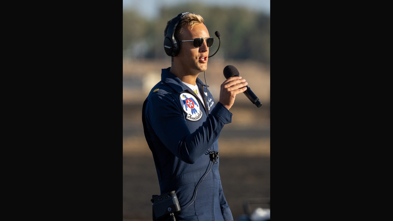Narrator, at the California Capital Airshow, U.S. Air Force Thunderbirds
