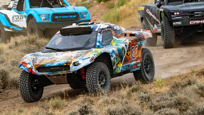 Rally Raid (2WD) race vehicle number RR288 at speed, Brian Baragwanath