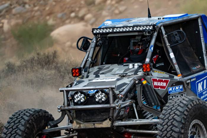 Class 1 Unlimited race vehicle number 183U at speed, Raul Gomez