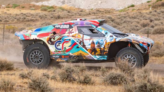 Rally Raid (2WD) race vehicle number RR288 at speed, Brian Baragwanath