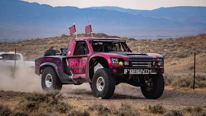 Unlimited Truck SPEC race vehicle number 290 at speed, Ruslan Yankilevich